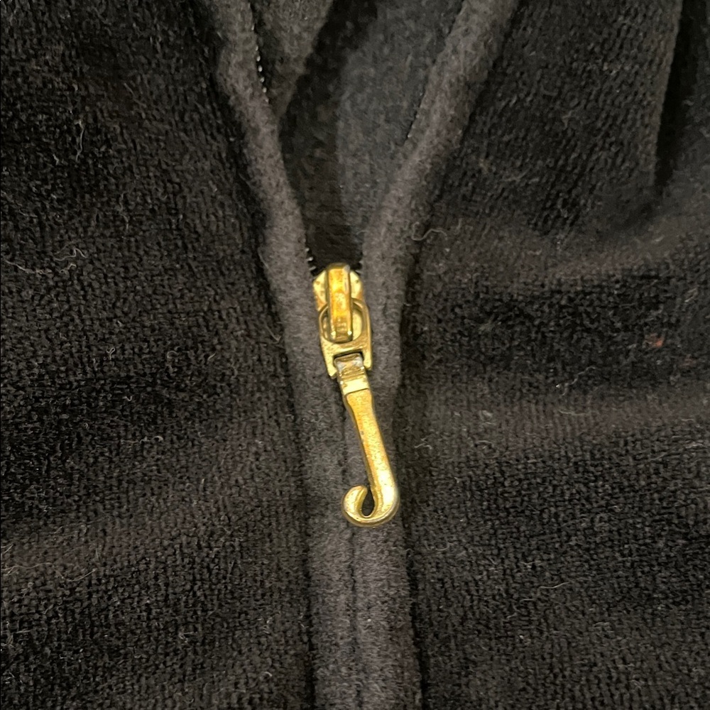 Juicy Couture Black Velour Hoodie - Picture 4 of 4